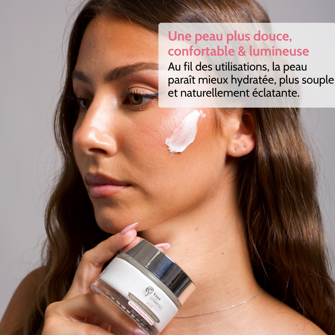 Crème hydratante à la rose de Damas