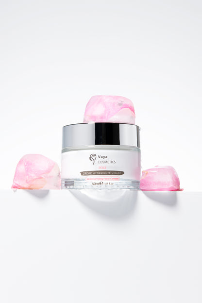 Crème hydratante à la rose de Damas